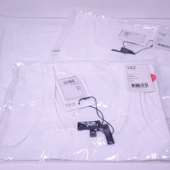 Theory Women's Len Tubular Tank Top White One Size NWT 110 - Picture 11 of 12